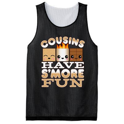 Family Camping Cousins Have S'more Fun Mesh Reversible Basketball Jersey Tank