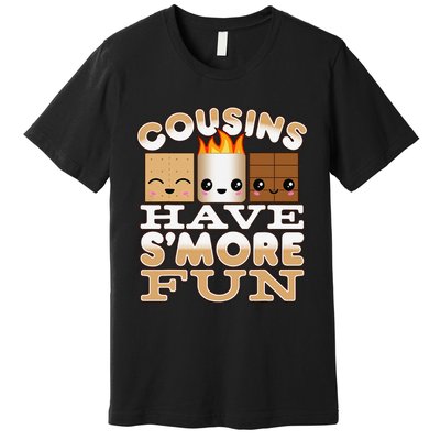 Family Camping Cousins Have S'more Fun Premium T-Shirt