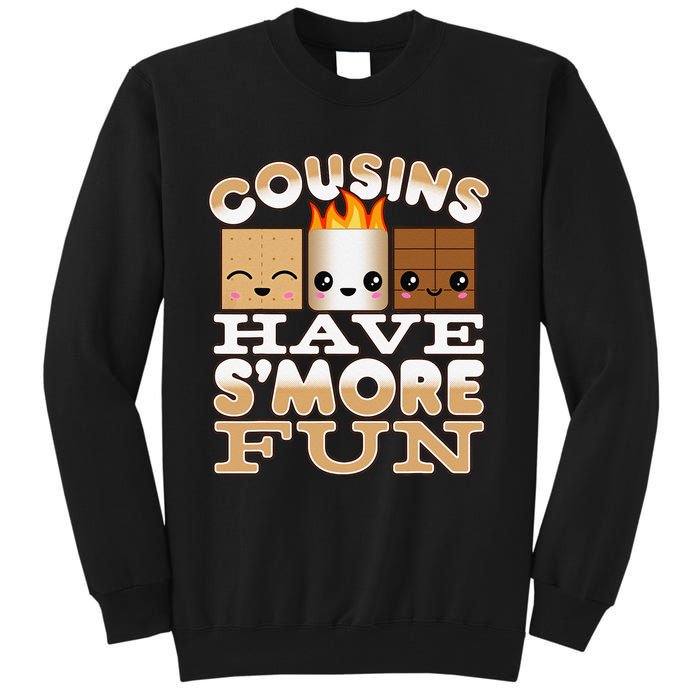 Family Camping Cousins Have S'more Fun Tall Sweatshirt