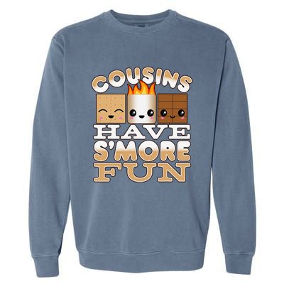 Family Camping Cousins Have S'more Fun Garment-Dyed Sweatshirt