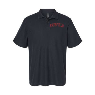 Fairfield Connecticut Ct Vintage Athletic Sports Softstyle Adult Sport Polo