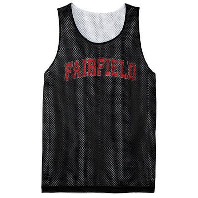 Fairfield Connecticut Ct Vintage Athletic Sports Mesh Reversible Basketball Jersey Tank