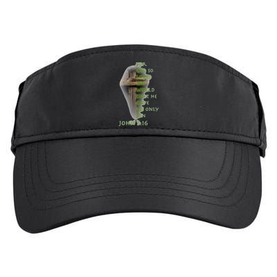 Faith Christian Cross Bible John 316 Reflection Adult Drive Performance Visor