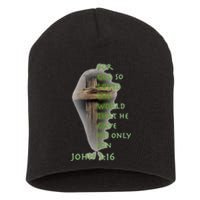 Faith Christian Cross Bible John 316 Reflection Short Acrylic Beanie