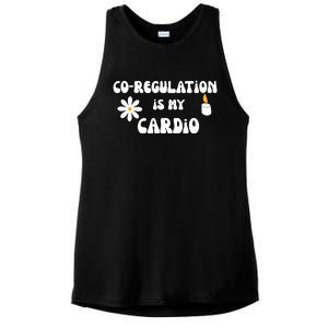 Flower Candle Co Regulation Is My Cardio Ladies PosiCharge Tri-Blend Wicking Tank