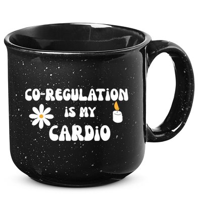 Flower Candle Co Regulation Is My Cardio 15oz Campfire Ceramic Mug