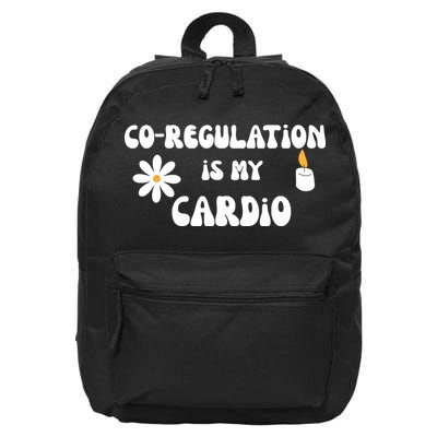 Flower Candle Co Regulation Is My Cardio 16 in Basic Backpack