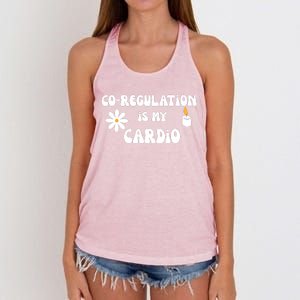 Flower Candle Co Regulation Is My Cardio Women's Knotted Racerback Tank