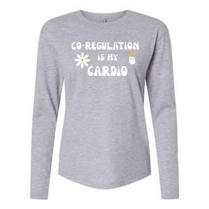 Flower Candle Co Regulation Is My Cardio Womens Cotton Relaxed Long Sleeve T-Shirt