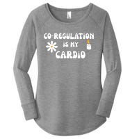 Flower Candle Co Regulation Is My Cardio Women's Perfect Tri Tunic Long Sleeve Shirt