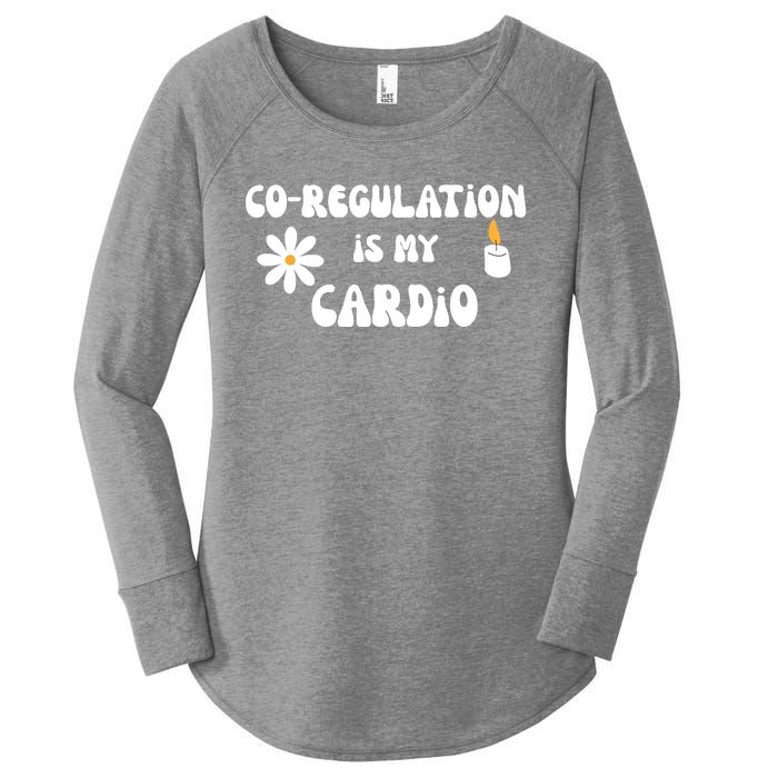 Flower Candle Co Regulation Is My Cardio Women's Perfect Tri Tunic Long Sleeve Shirt