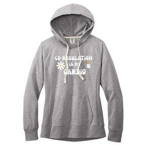 Flower Candle Co Regulation Is My Cardio Women's Fleece Hoodie