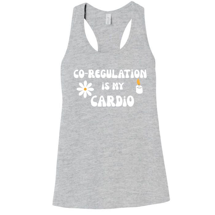 Flower Candle Co Regulation Is My Cardio Women's Racerback Tank