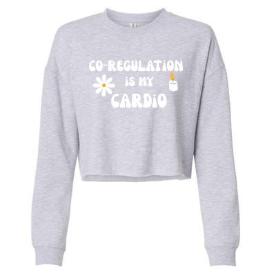 Flower Candle Co Regulation Is My Cardio Cropped Pullover Crew