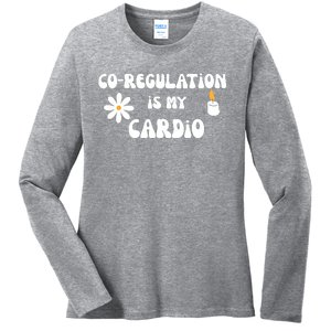 Flower Candle Co Regulation Is My Cardio Ladies Long Sleeve Shirt