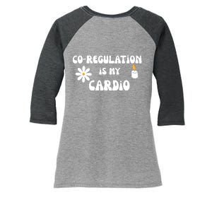 Flower Candle Co Regulation Is My Cardio Women's Tri-Blend 3/4-Sleeve Raglan Shirt