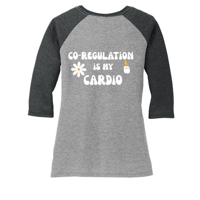 Flower Candle Co Regulation Is My Cardio Women's Tri-Blend 3/4-Sleeve Raglan Shirt