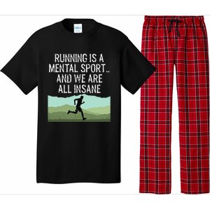 Funny Cross Country Running Is Insane Pajama Set