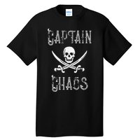 Funny Captain Chaos Retro Pirate Pontoon Boating Tall T-Shirt