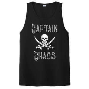 Funny Captain Chaos Retro Pirate Pontoon Boating PosiCharge Competitor Tank