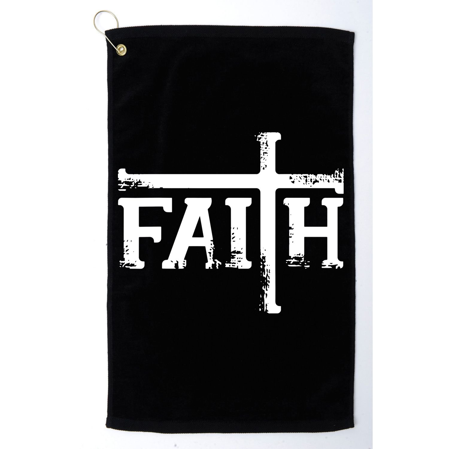 Faith Cross Christian Vintage Golf Towel