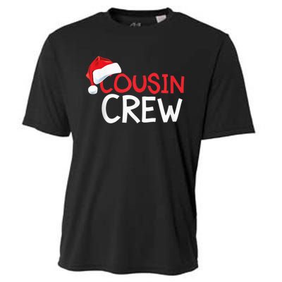 Funny Cousin Crew Santa Hat Matching Christmas Sleeping Xmas Cooling Performance Crew T-Shirt