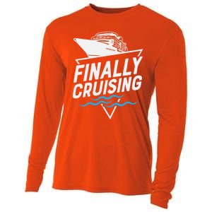 Finally Cruising Cruise Ship Family Vacation Gift Cooling Performance Long Sleeve Crew