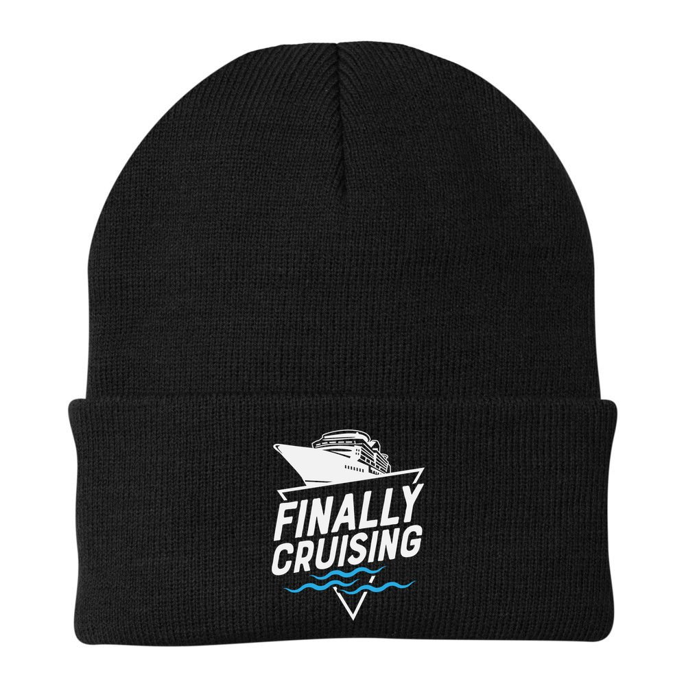 Finally Cruising Cruise Ship Family Vacation Gift Beanie