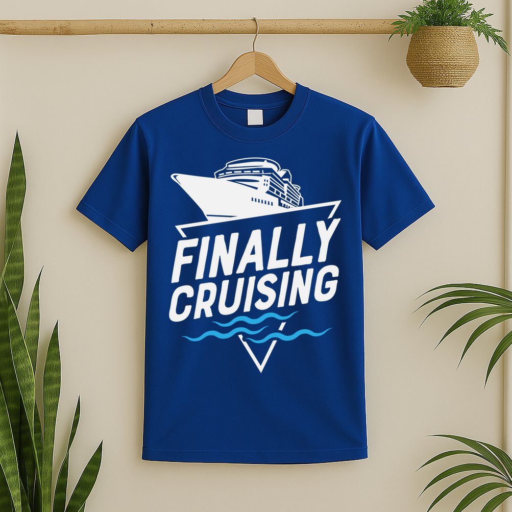 Finally Cruising Cruise Ship Family Vacation Gift T-Shirt