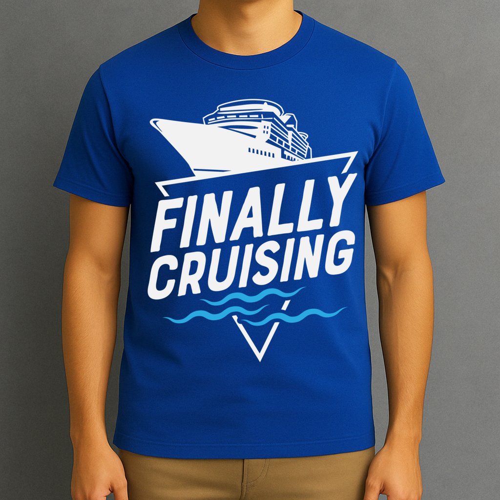 Finally Cruising Cruise Ship Family Vacation Gift T-Shirt