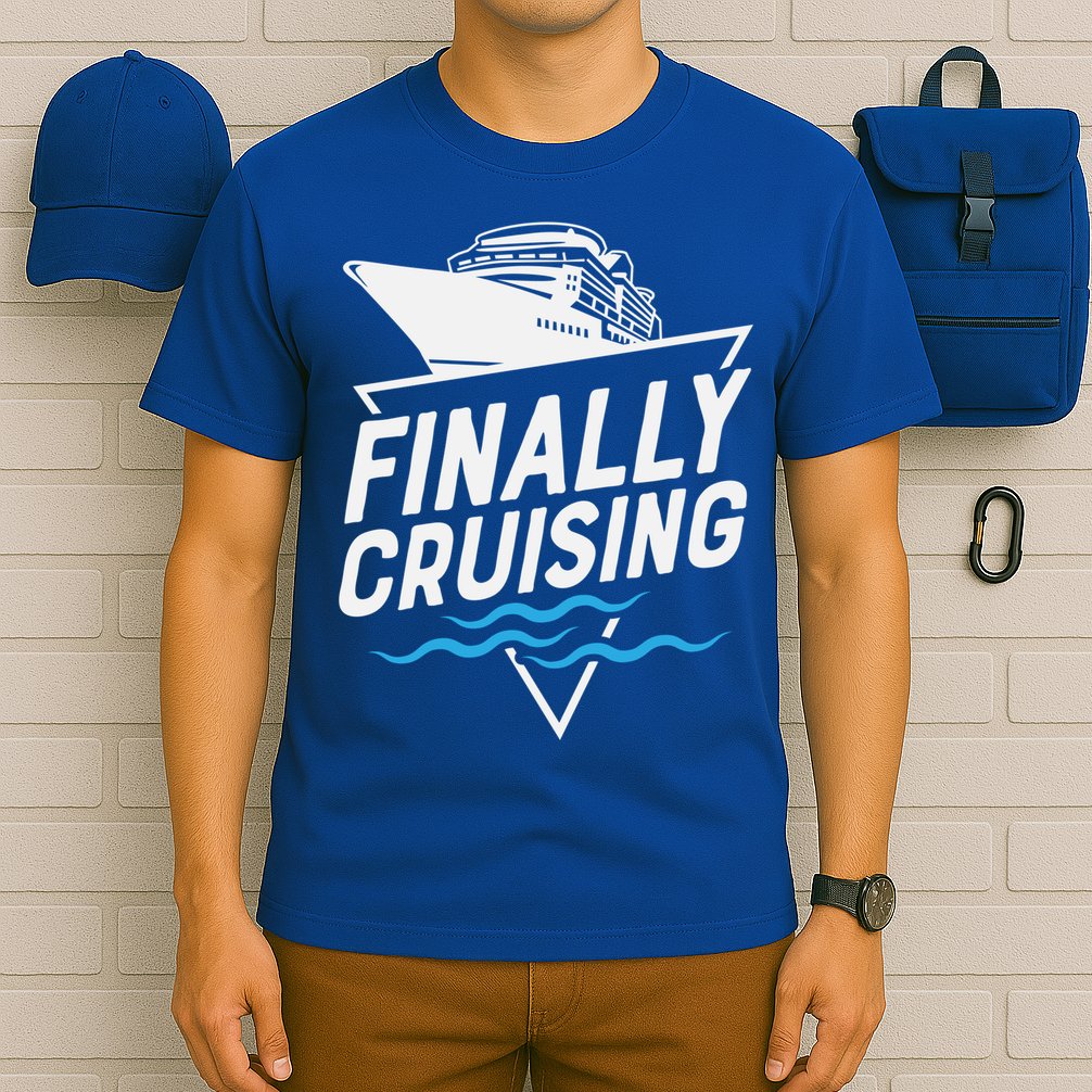 Finally Cruising Cruise Ship Family Vacation Gift T-Shirt