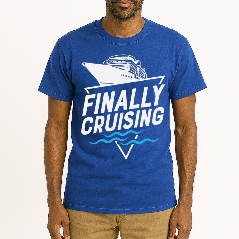 Finally Cruising Cruise Ship Family Vacation Gift Tall T-Shirt