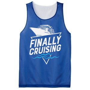 Finally Cruising Cruise Ship Family Vacation Gift Mesh Reversible Basketball Jersey Tank