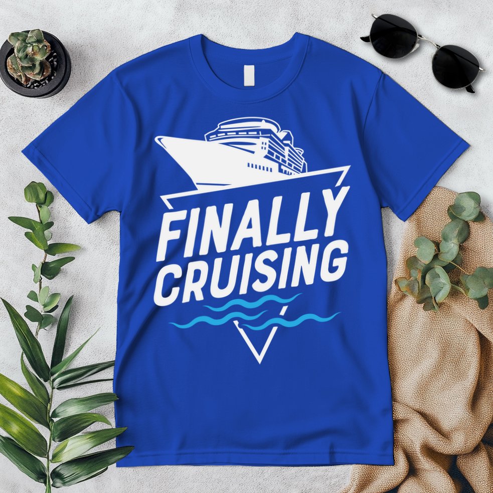 Finally Cruising Cruise Ship Family Vacation Gift Premium T-Shirt