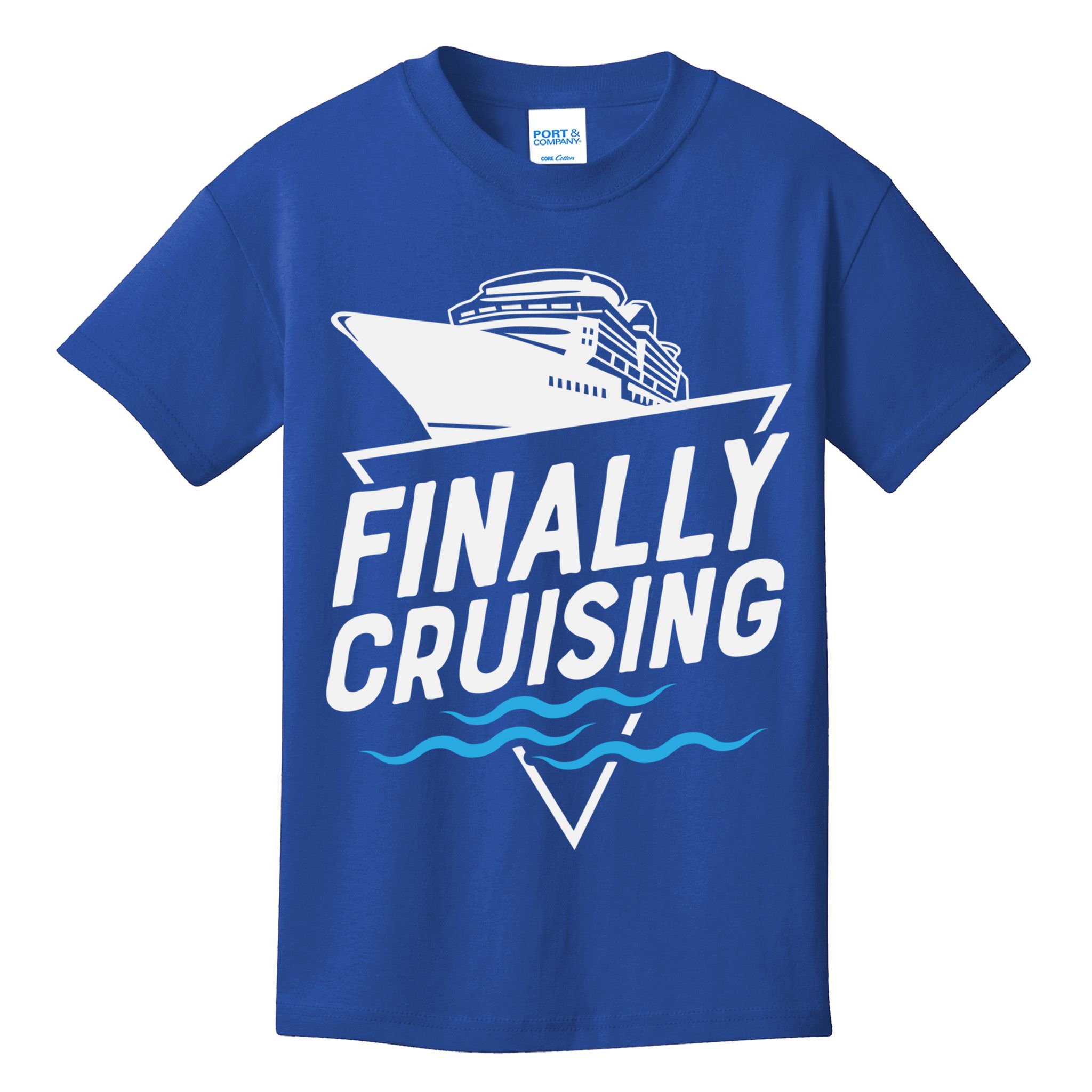 Finally Cruising Cruise Ship Family Vacation Gift Kids T-Shirt