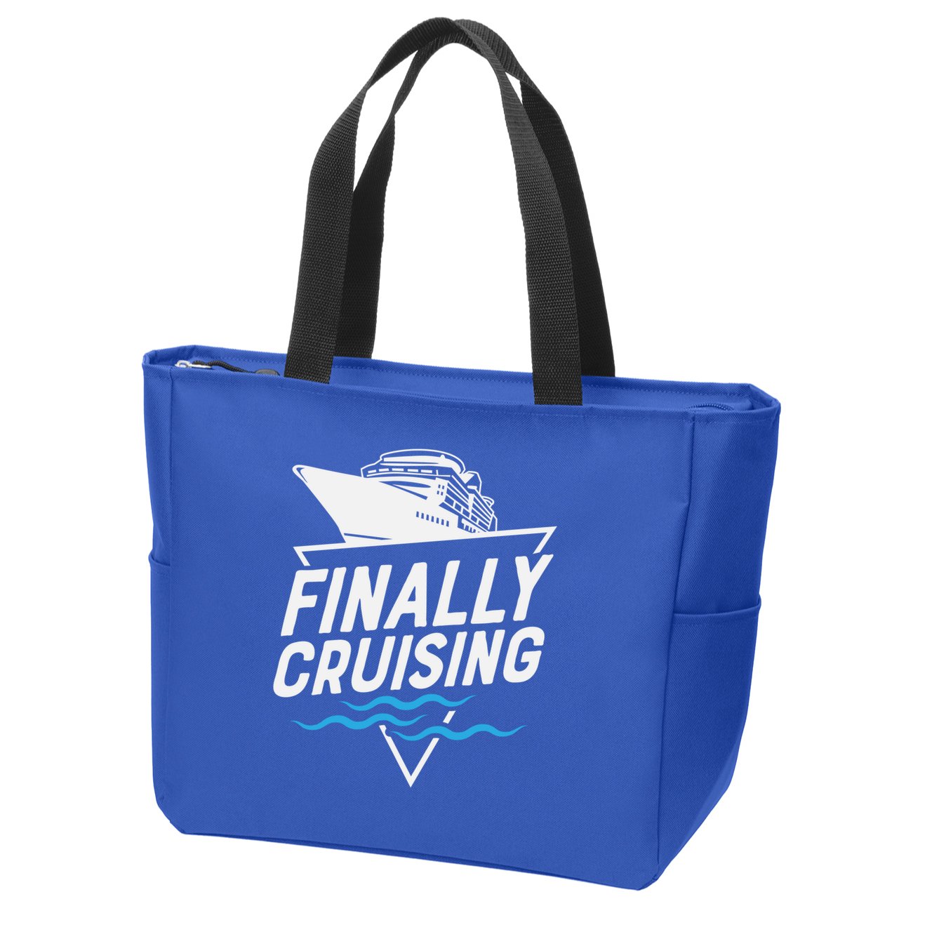 Finally Cruising Cruise Ship Family Vacation Gift Zip Tote Bag