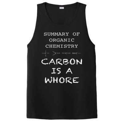 Funny Chemistry Carbon Is A Whore Funny Nerd Chemistry PosiCharge Competitor Tank