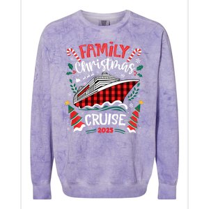 Family Christmas Cruise 2025 Family Matching Merry Christmas Colorblast Crewneck Sweatshirt