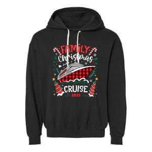 Family Christmas Cruise 2025 Family Matching Merry Christmas Garment-Dyed Fleece Hoodie