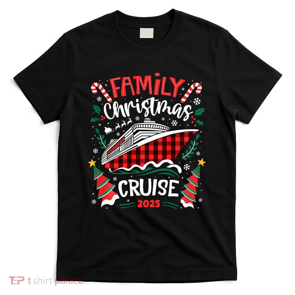 Family Christmas Cruise 2025 Family Matching Merry Christmas T-Shirt