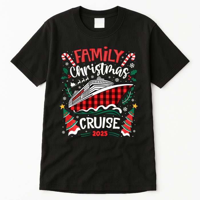 Family Christmas Cruise 2025 Family Matching Merry Christmas Tall T-Shirt