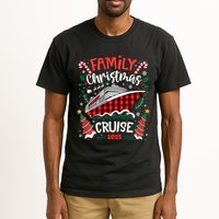 Family Christmas Cruise 2025 Family Matching Merry Christmas Tall T-Shirt