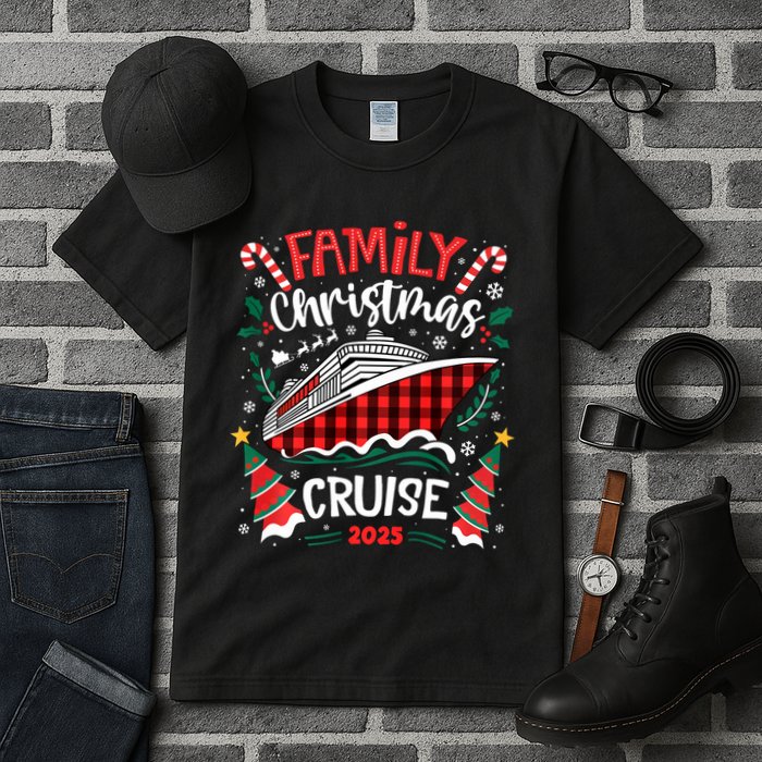 Family Christmas Cruise 2025 Family Matching Merry Christmas Tall T-Shirt