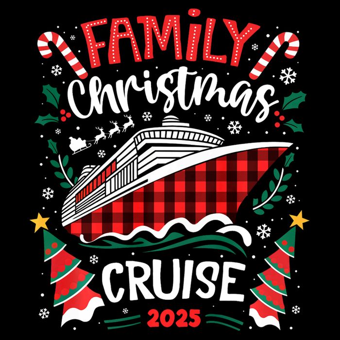 Family Christmas Cruise 2025 Family Matching Merry Christmas Tall T-Shirt