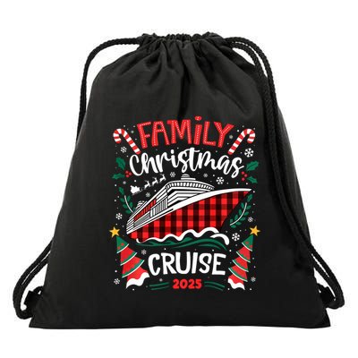 Family Christmas Cruise 2025 Family Matching Merry Christmas Drawstring Bag