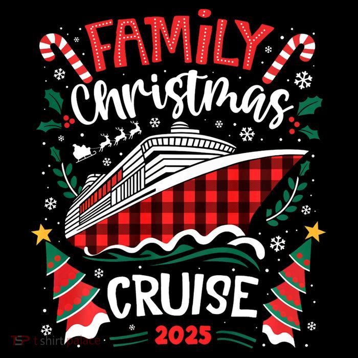 Family Christmas Cruise 2025 Family Matching Merry Christmas Premium T-Shirt