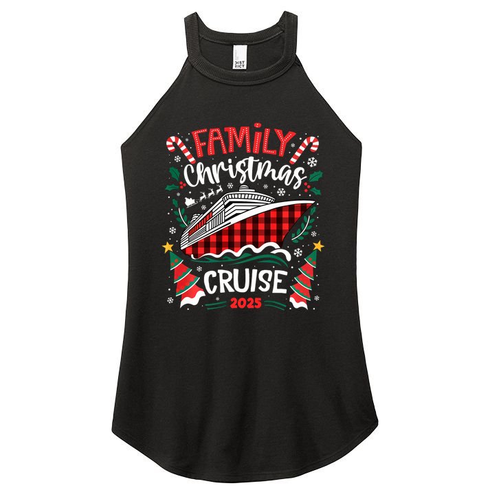 Family Christmas Cruise 2025 Family Matching Merry Christmas Women's Perfect Tri Rocker Tank