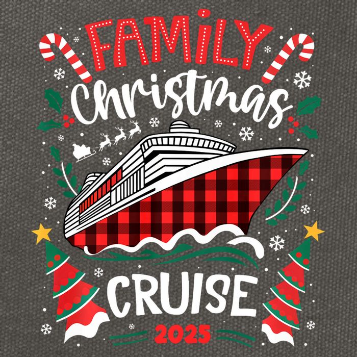 Family Christmas Cruise 2025 Family Matching Merry Christmas Cotton Canvas Backpack