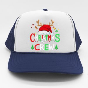 Family Christmas Crew Reindeer Squad Santa Matching Trucker Hat