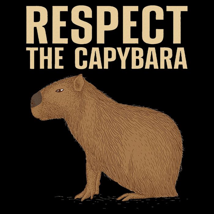 Funny Capybara Cavy Rodent Capybara Lover 7-Panel Snapback Hat